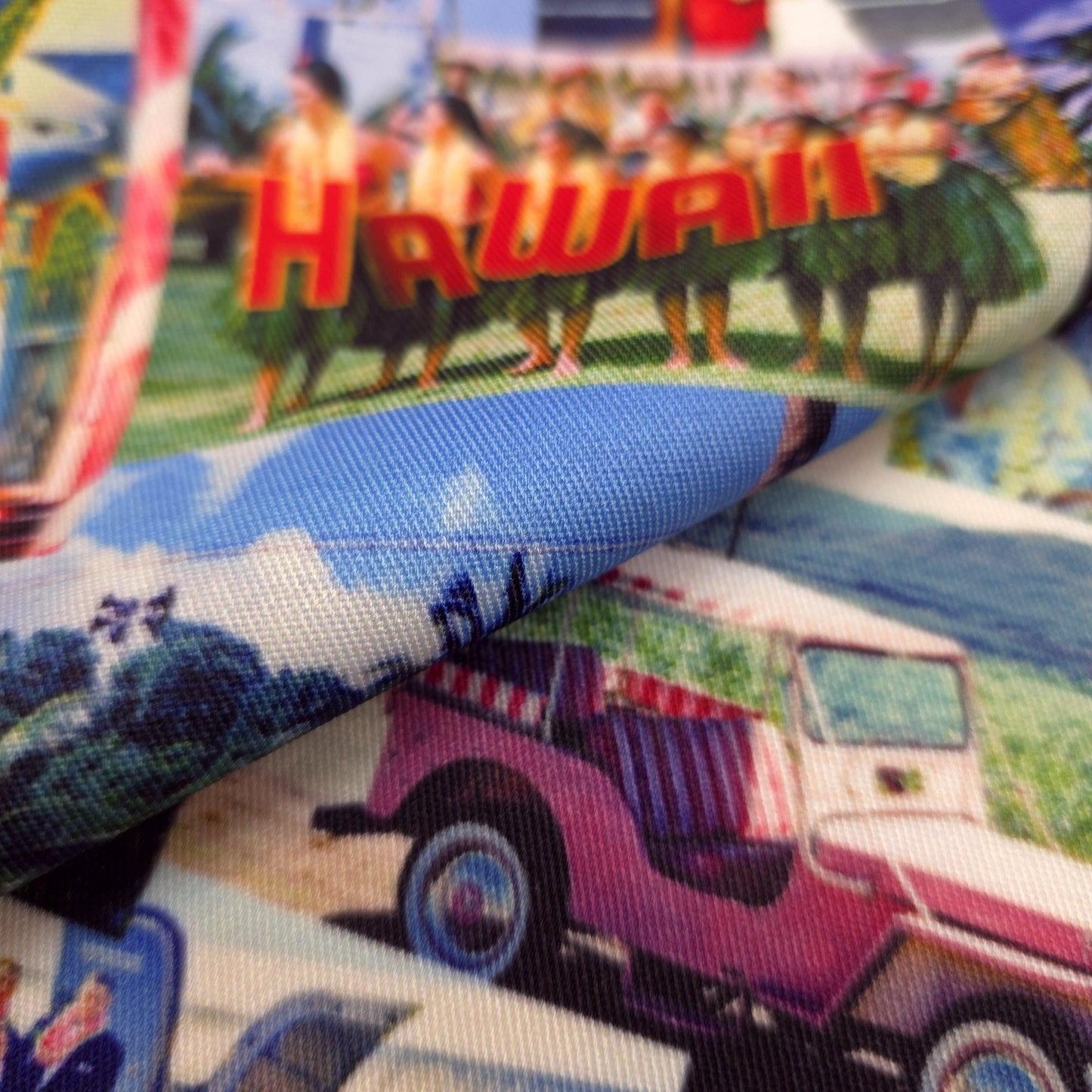 50S HAWAIIAN VACATION PHOTO COLLAGE PRINT