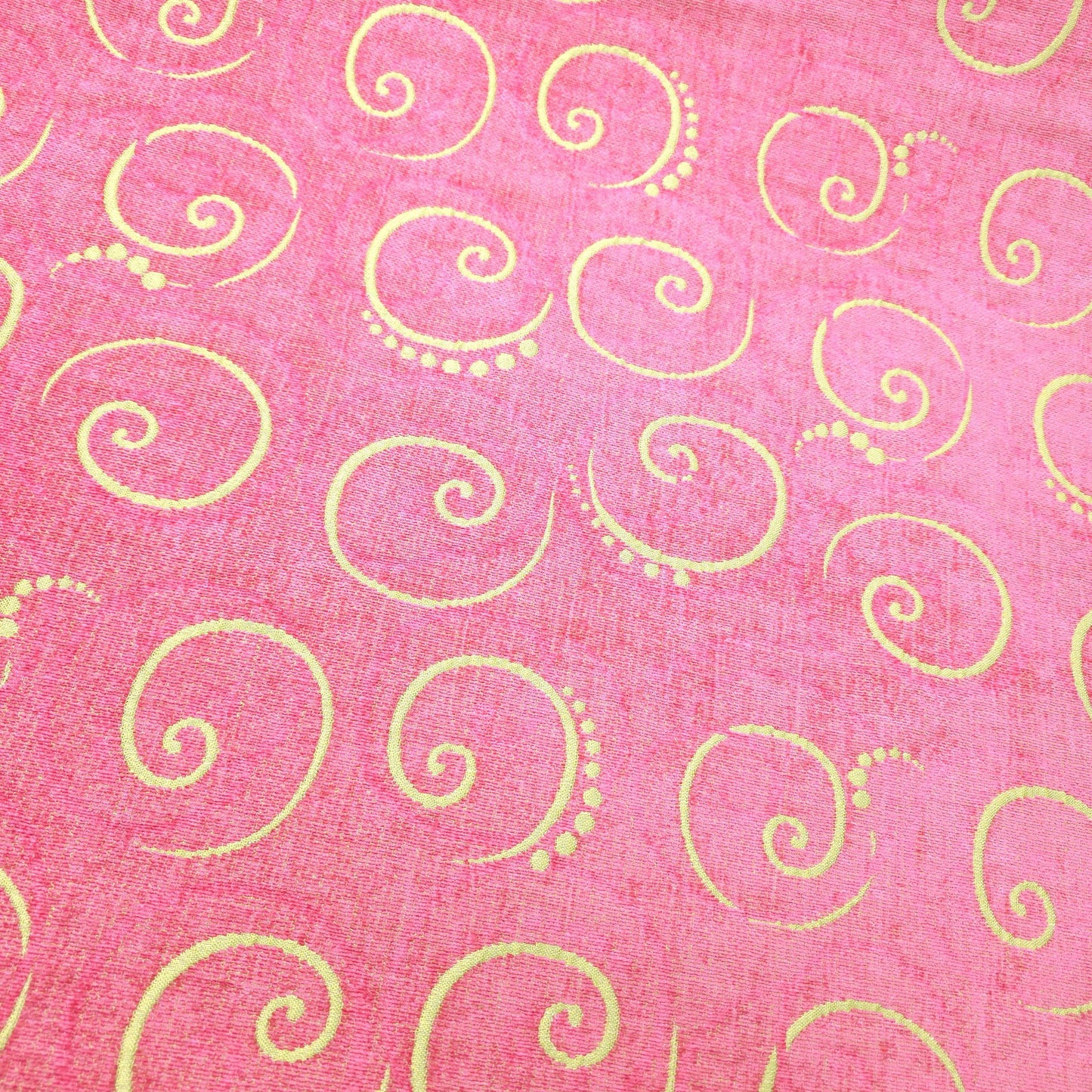 MEMPHIS JR SWIRL NEON PINK LIME CHENILLE