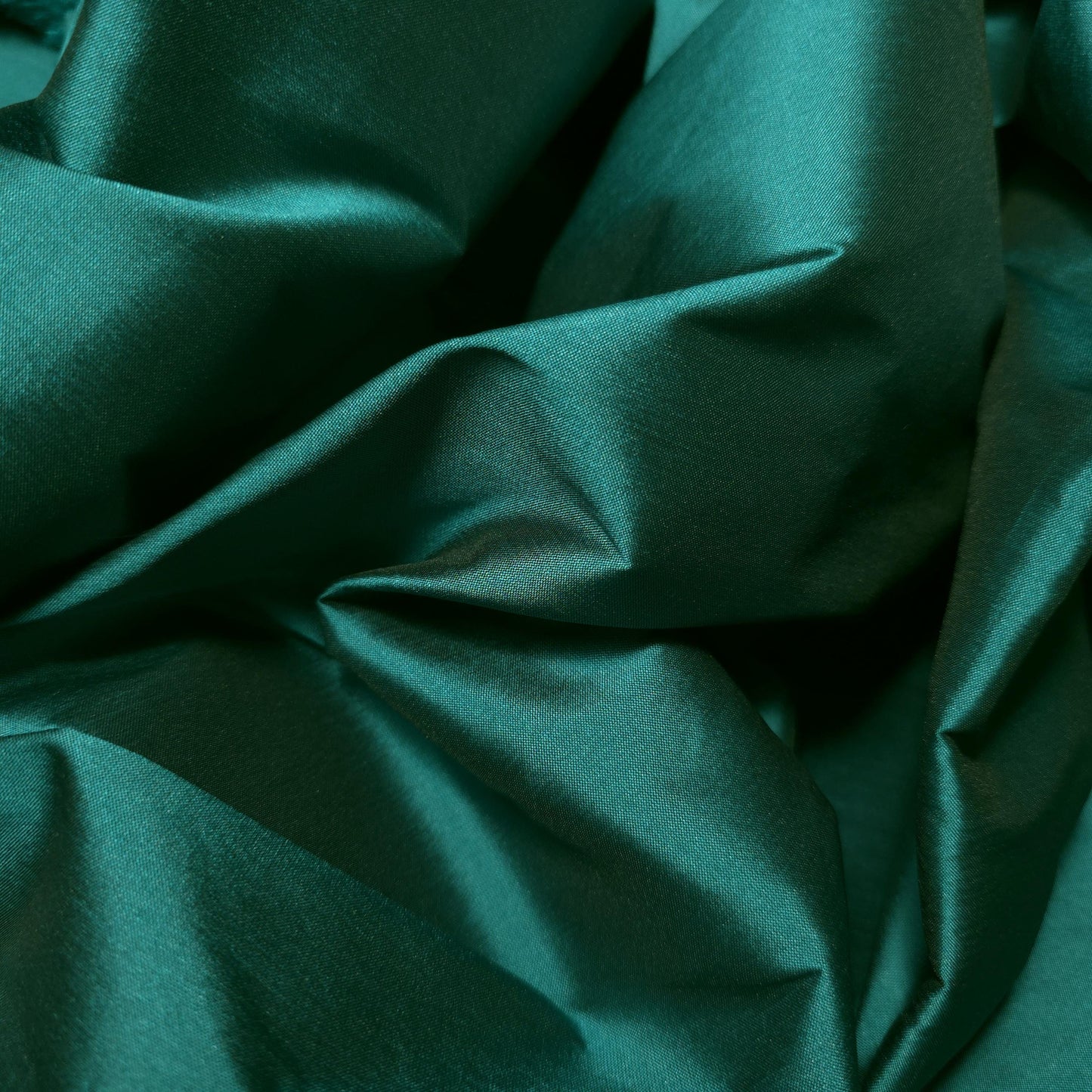 FAUX SILK LUXURY TAFFETA JEWEL TEAL GREEN