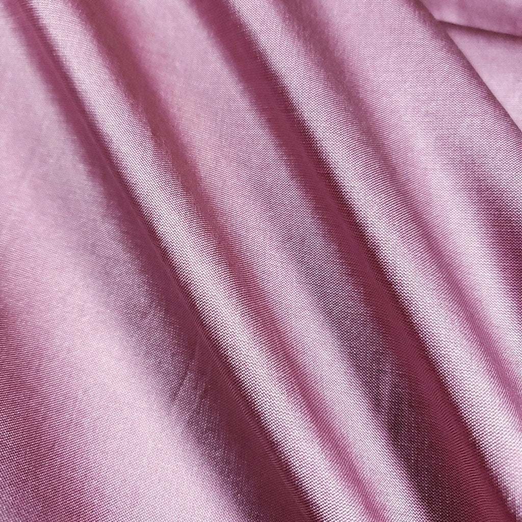 FAUX SILK LUXURY TAFFETA MAUVE ROSE