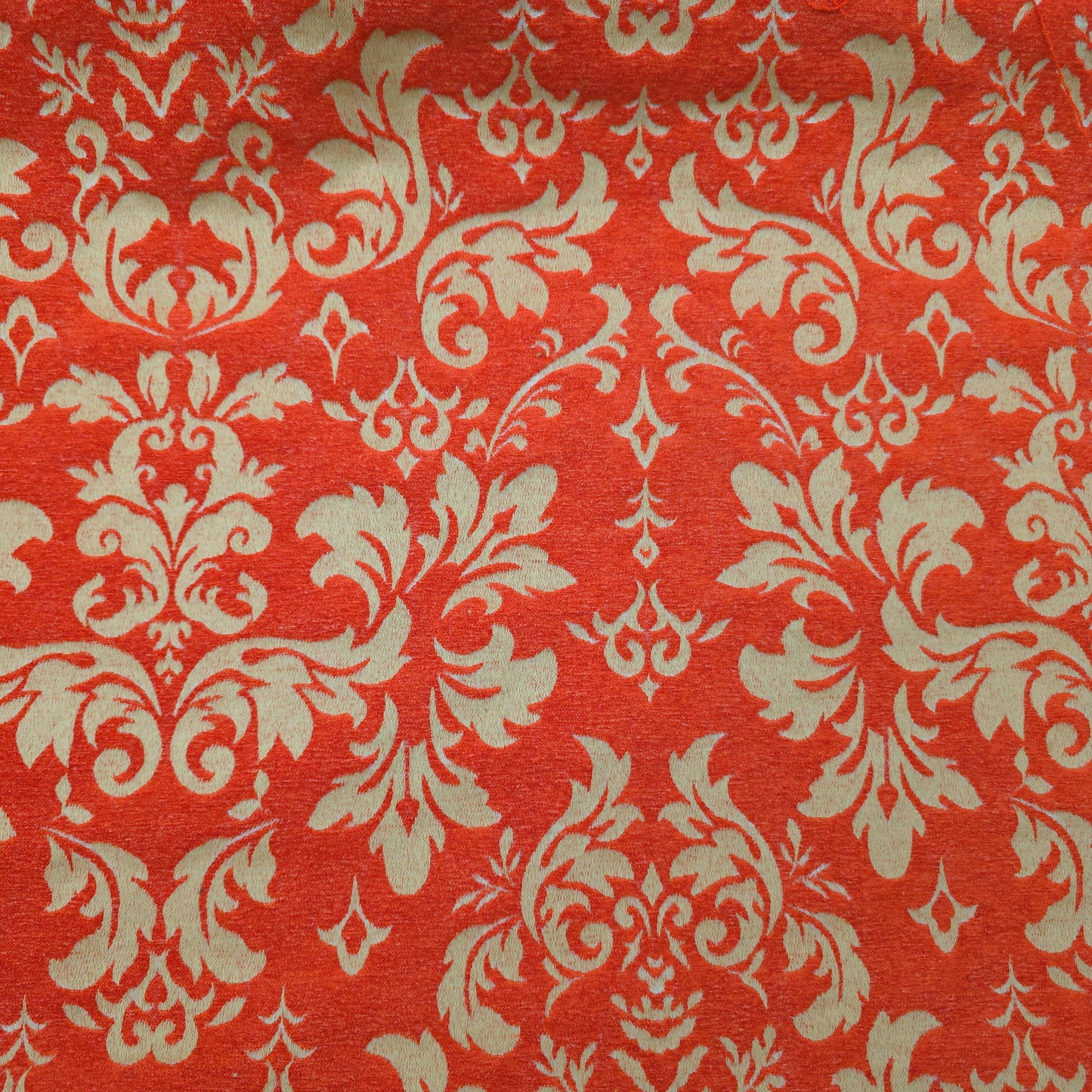 REVERSIBLE DAMASK CHENILLE ORAGE CHAMPAGNE