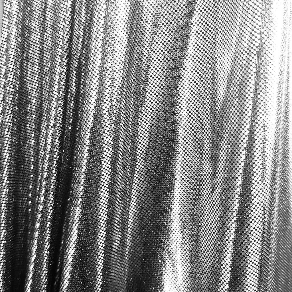 SILVER METALLIC TISSUE LAME