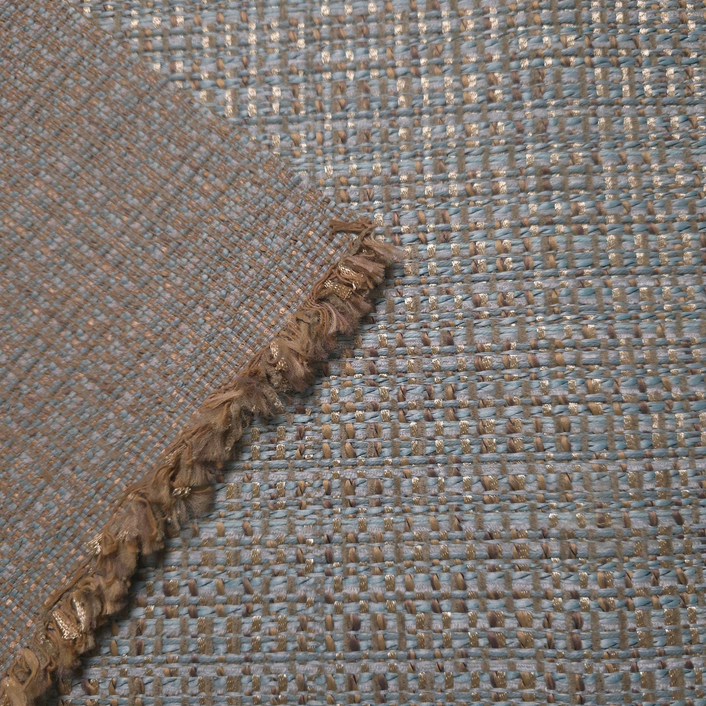 TWEED ROBINS EGG BOUCLE UPHOLSTERY FABRIC