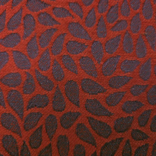 RAINDROP CONTEMPORARY CHENILLE RED GRAY