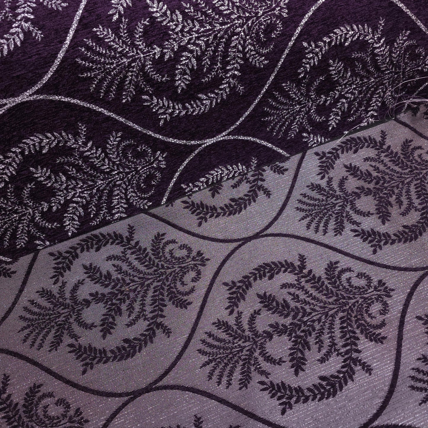 REGAL LAUREL OGEE MEDALION CHENIELLE PURPLE