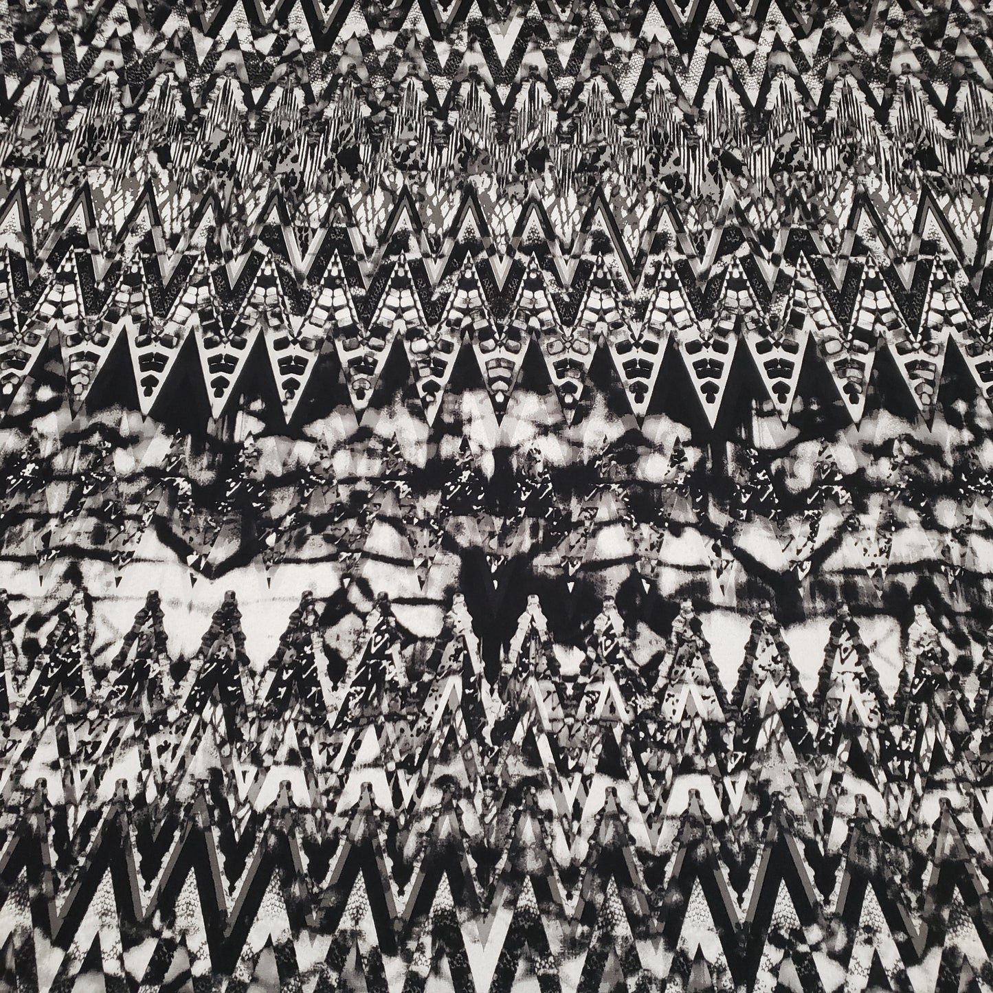 ABSTRACT BLACK COLLAGE STRETCH JERSEY