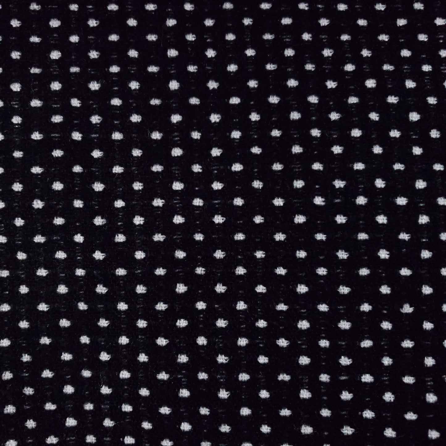 BLACK WHITE SWISS DOT TWEED FABRIC 58" BY THE SMAL POLKA DOT FASHION FABRIC