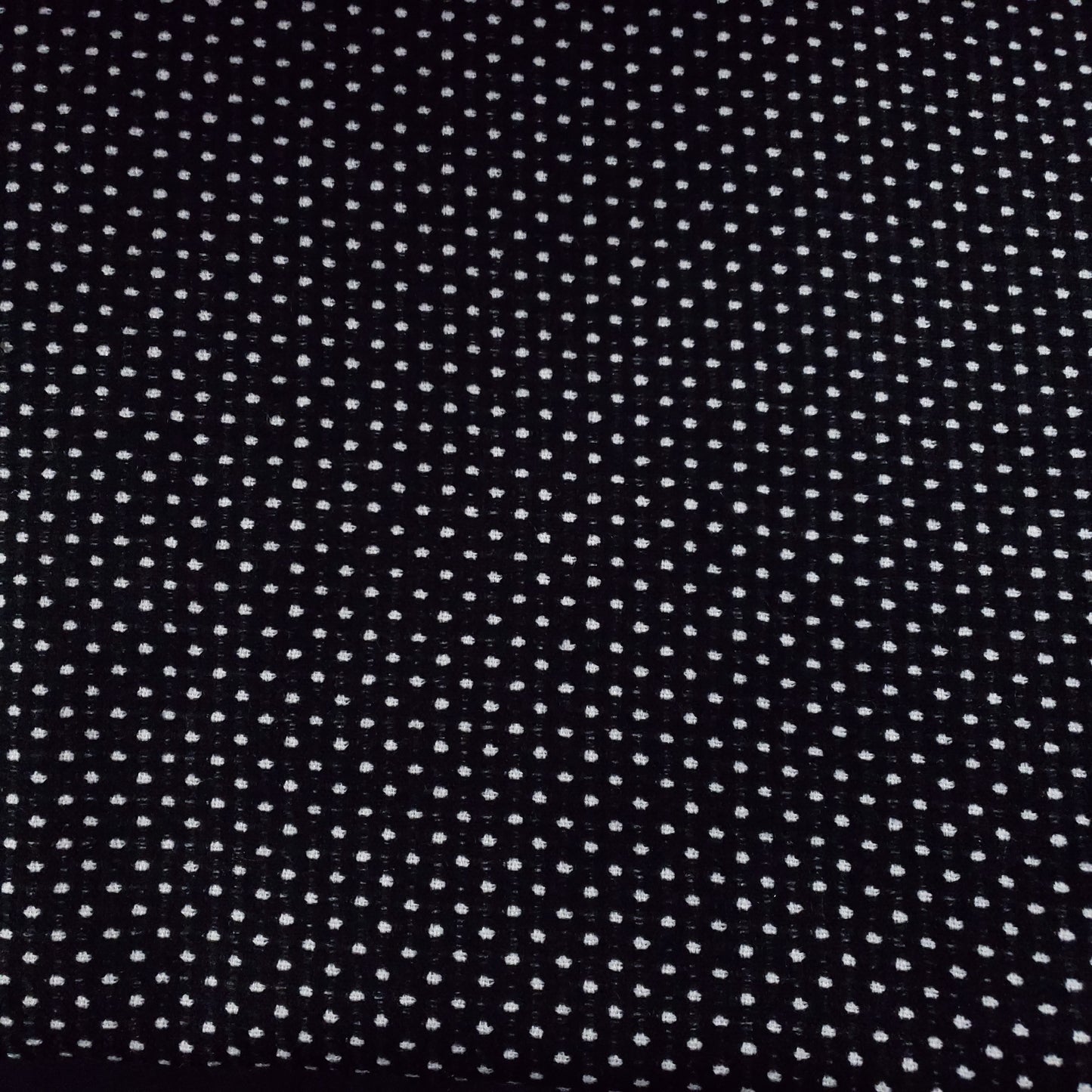 BLACK WHITE SWISS DOT TWEED FABRIC 58" BY THE SMAL POLKA DOT FASHION FABRIC
