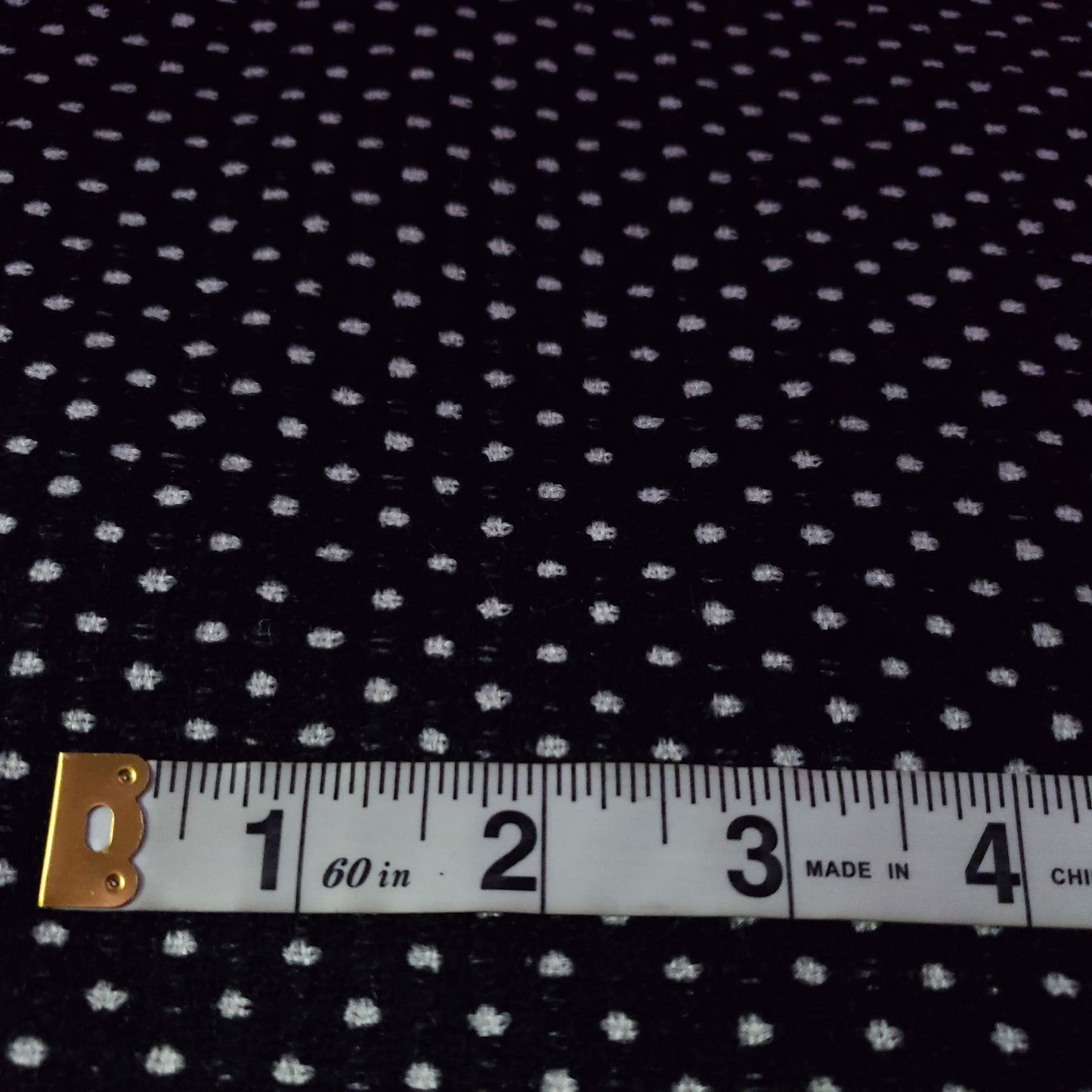BLACK WHITE SWISS DOT TWEED FABRIC 58" BY THE SMAL POLKA DOT FASHION FABRIC