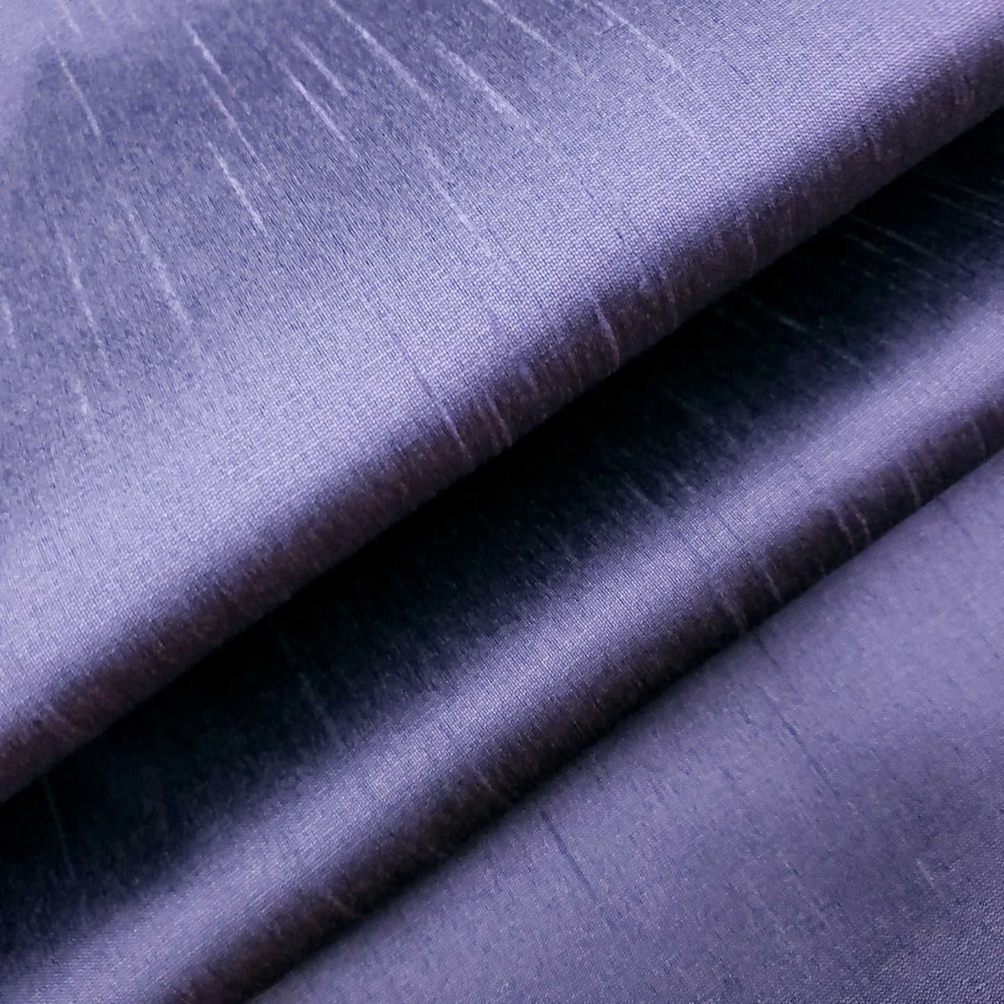 PURPLE LAVENDER SILVER FAUX SILK DUPIONI FABRIC TWO TONE 60" BY THE YARD