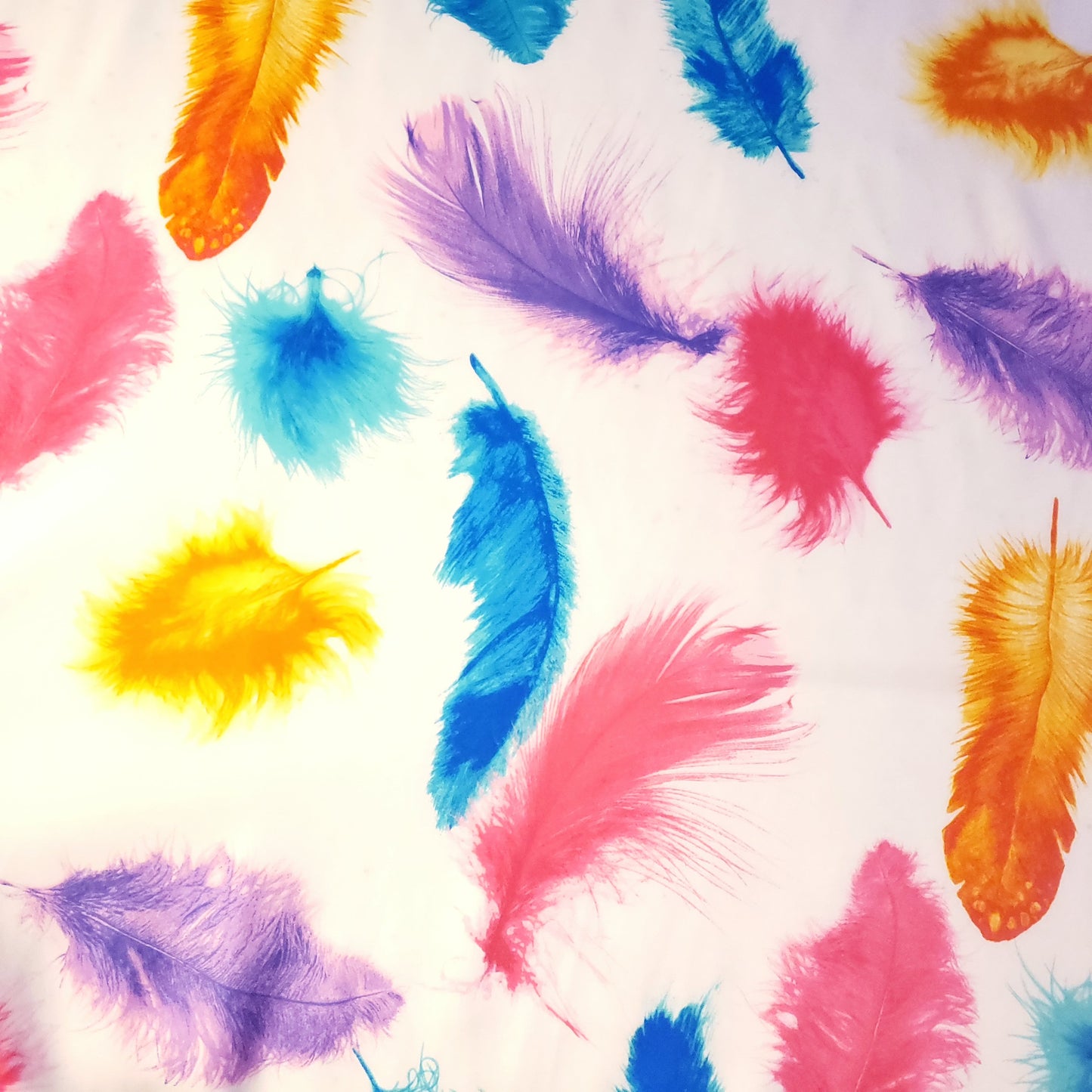 FEATHER VIBRANT CHIFFON PRINT