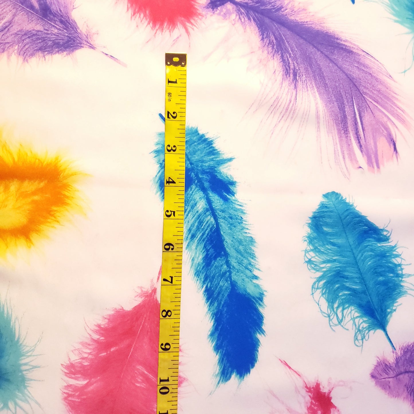 FEATHER VIBRANT CHIFFON PRINT