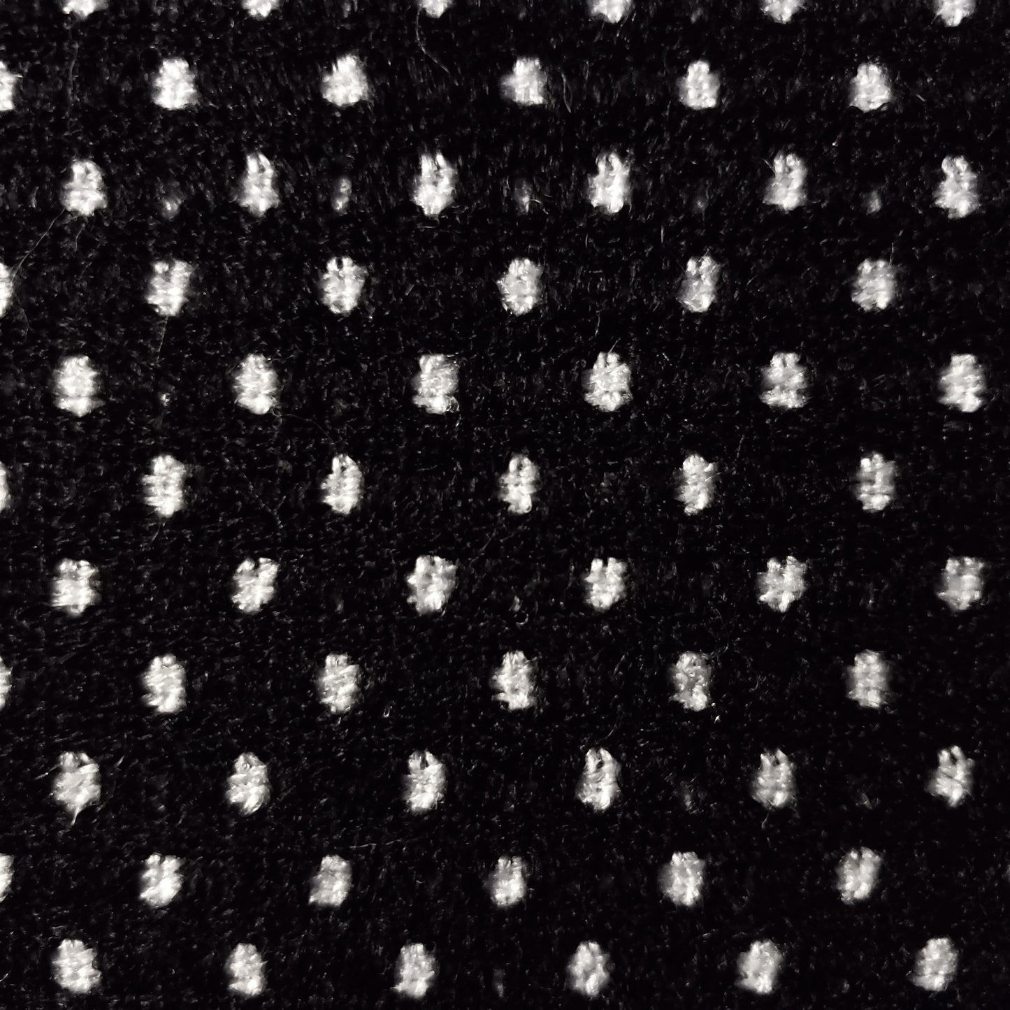 BLACK WHITE SWISS DOT TWEED FABRIC 58" BY THE SMAL POLKA DOT FASHION FABRIC