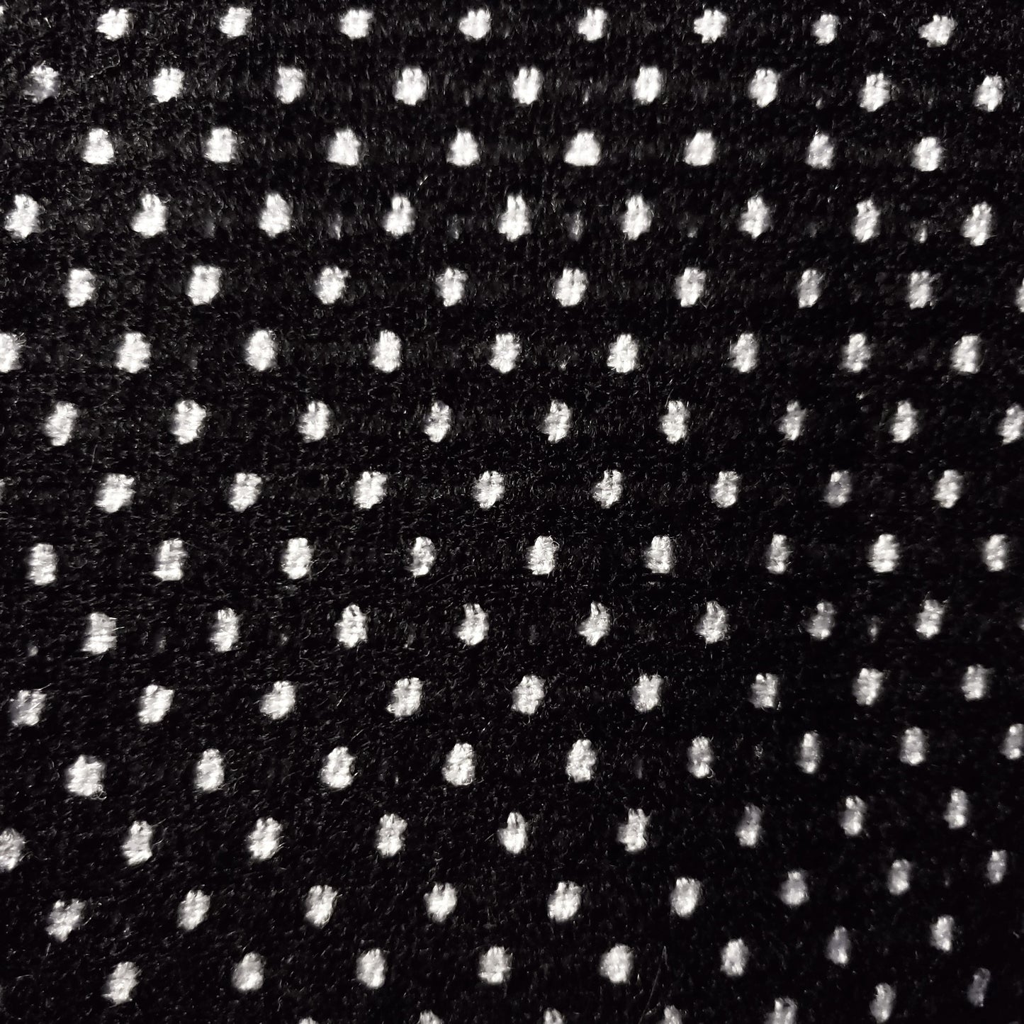 BLACK WHITE SWISS DOT TWEED FABRIC 58" BY THE SMAL POLKA DOT FASHION FABRIC