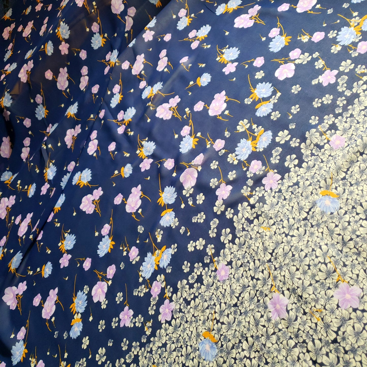 SPRING FLOWER CASCADE CHIFFON