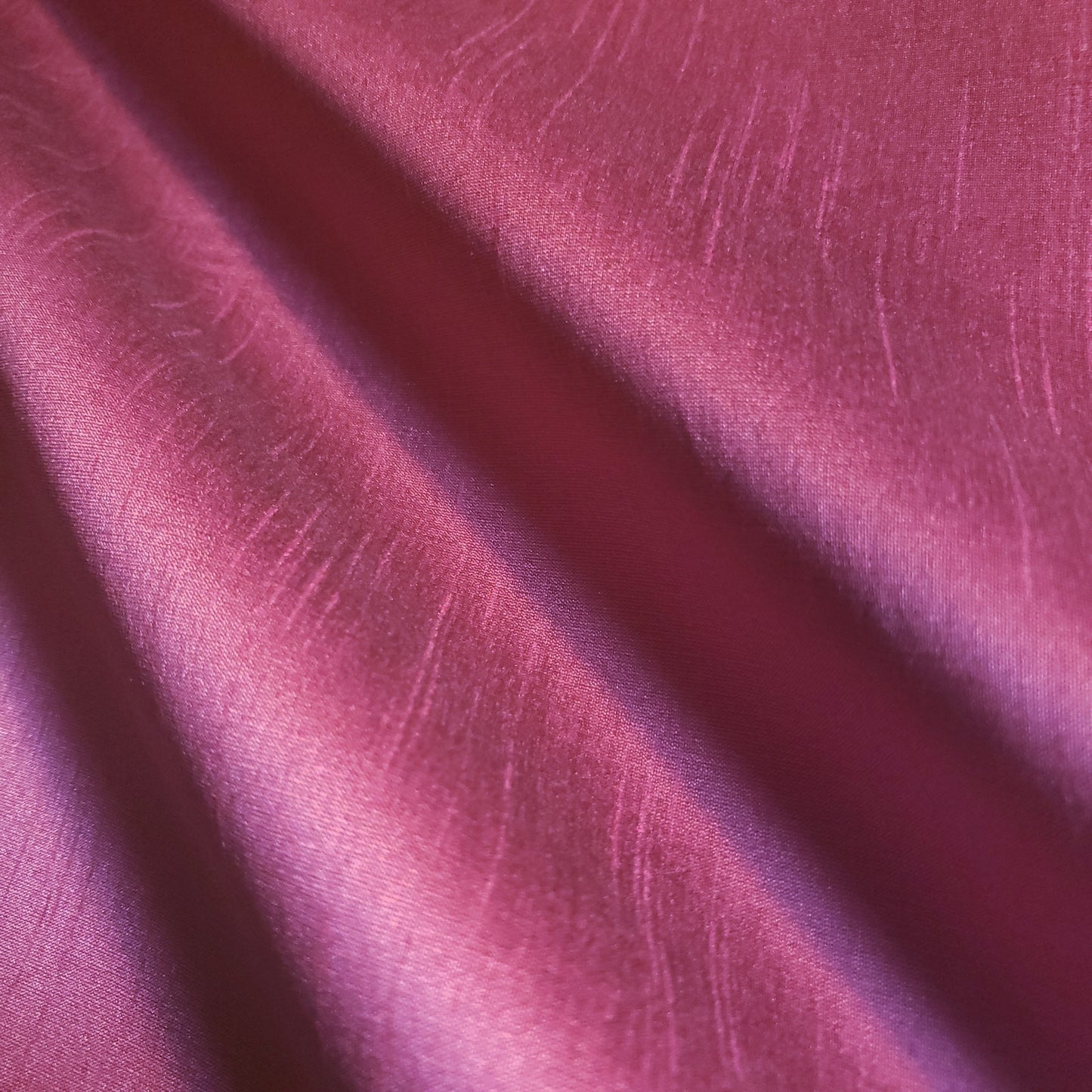 PINK RASPBERRY SORBET FAUX SILK DUPIONI