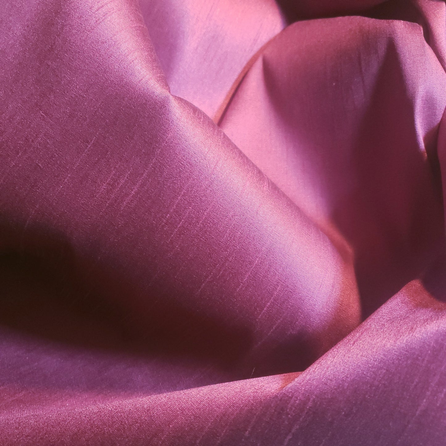 PINK RASPBERRY SORBET FAUX SILK DUPIONI