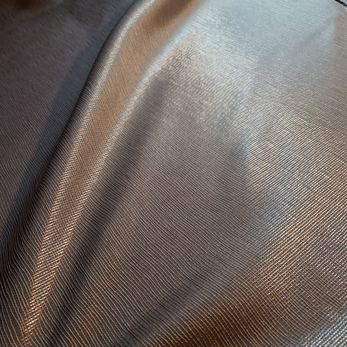 CROSSHATCH TAUPE SHEEN DRAPERY