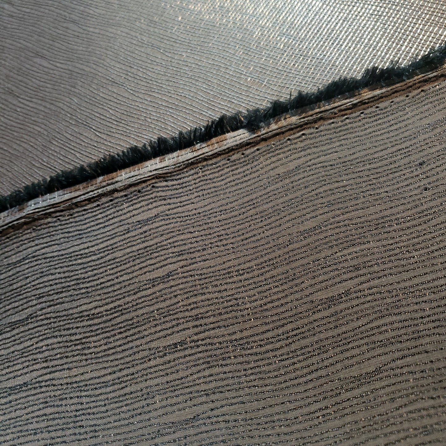 CROSSHATCH TAUPE SHEEN DRAPERY