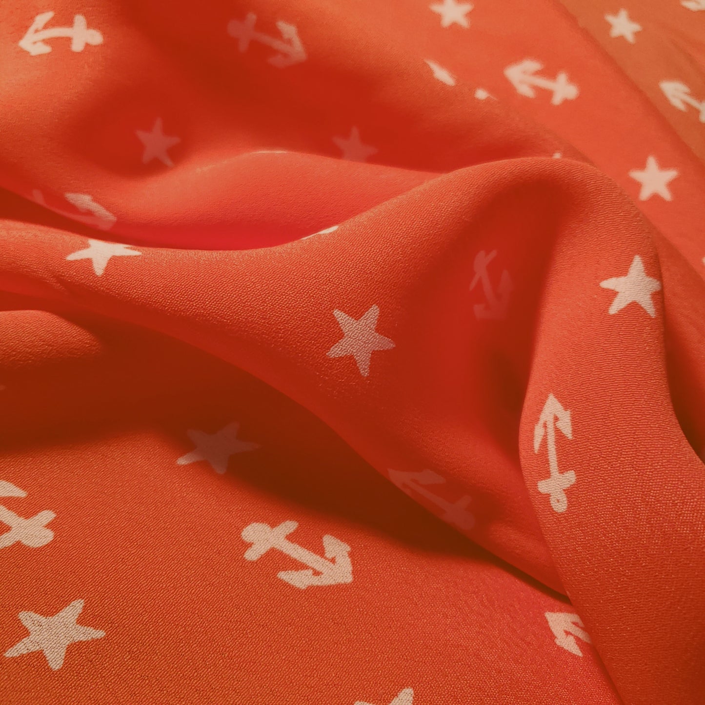 ANCHOR SUNSET PRINT CHIFFON