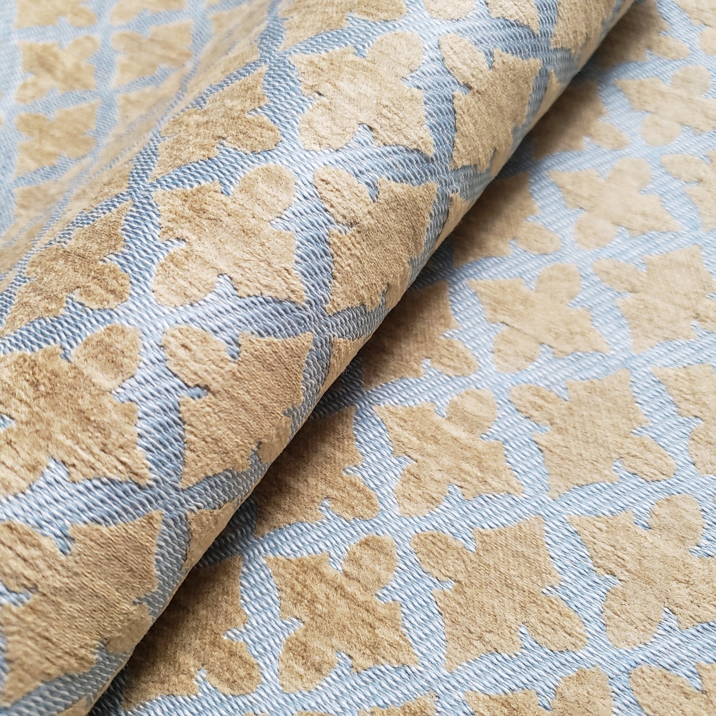 MEDIEVAL FLEUR LATTICE REVERSIBLE UPHOLSTERY
