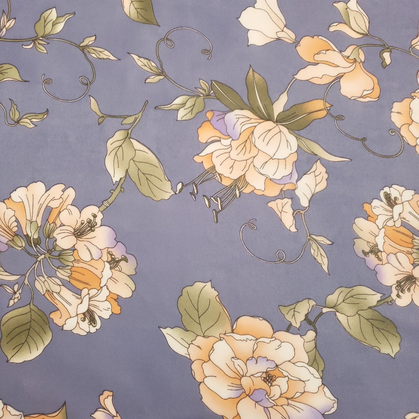 WATERCOLOR PEONE CHIFFON BLUE