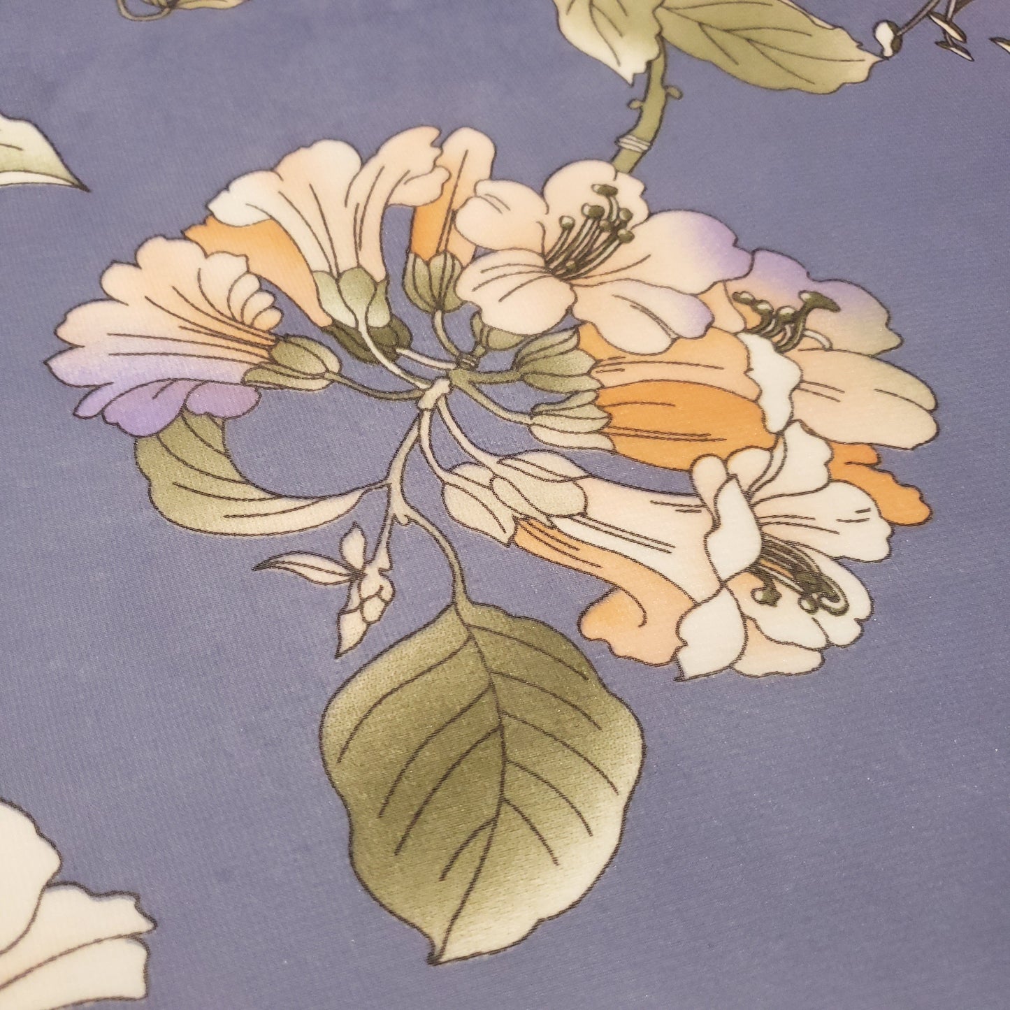 WATERCOLOR PEONE CHIFFON BLUE