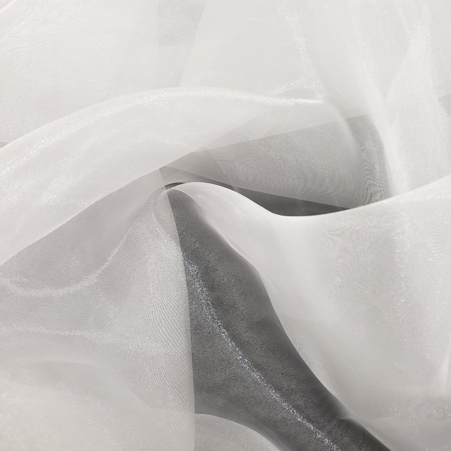 CRYSTAL ORGANZA 5 YARD LOT NEUTRAL WHITE