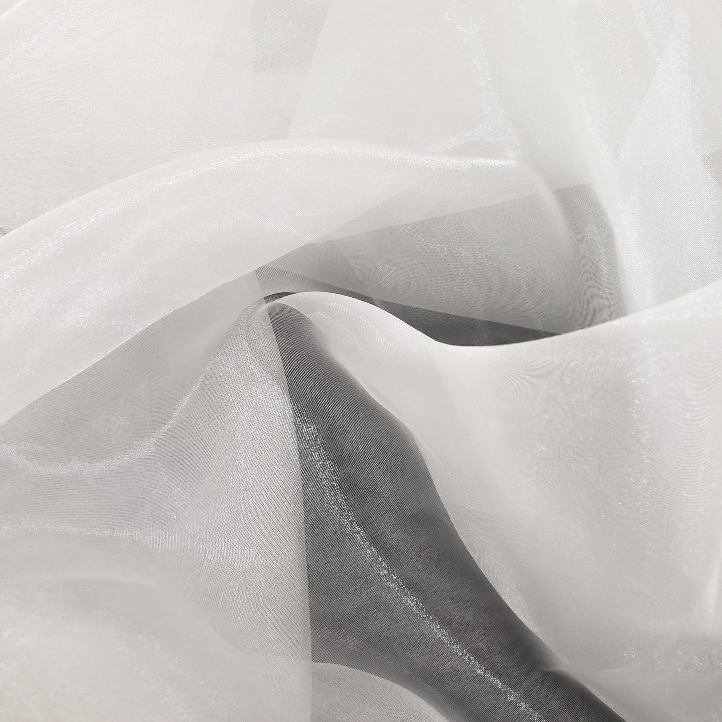 CRYSTAL ORGANZA 5 YARD LOT NEUTRAL WHITE