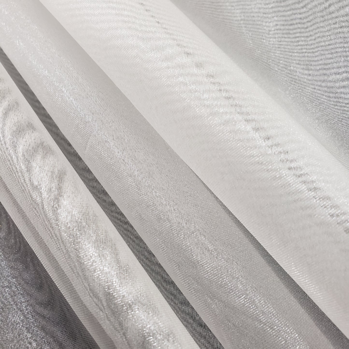 CRYSTAL ORGANZA 5 YARD LOT NEUTRAL WHITE