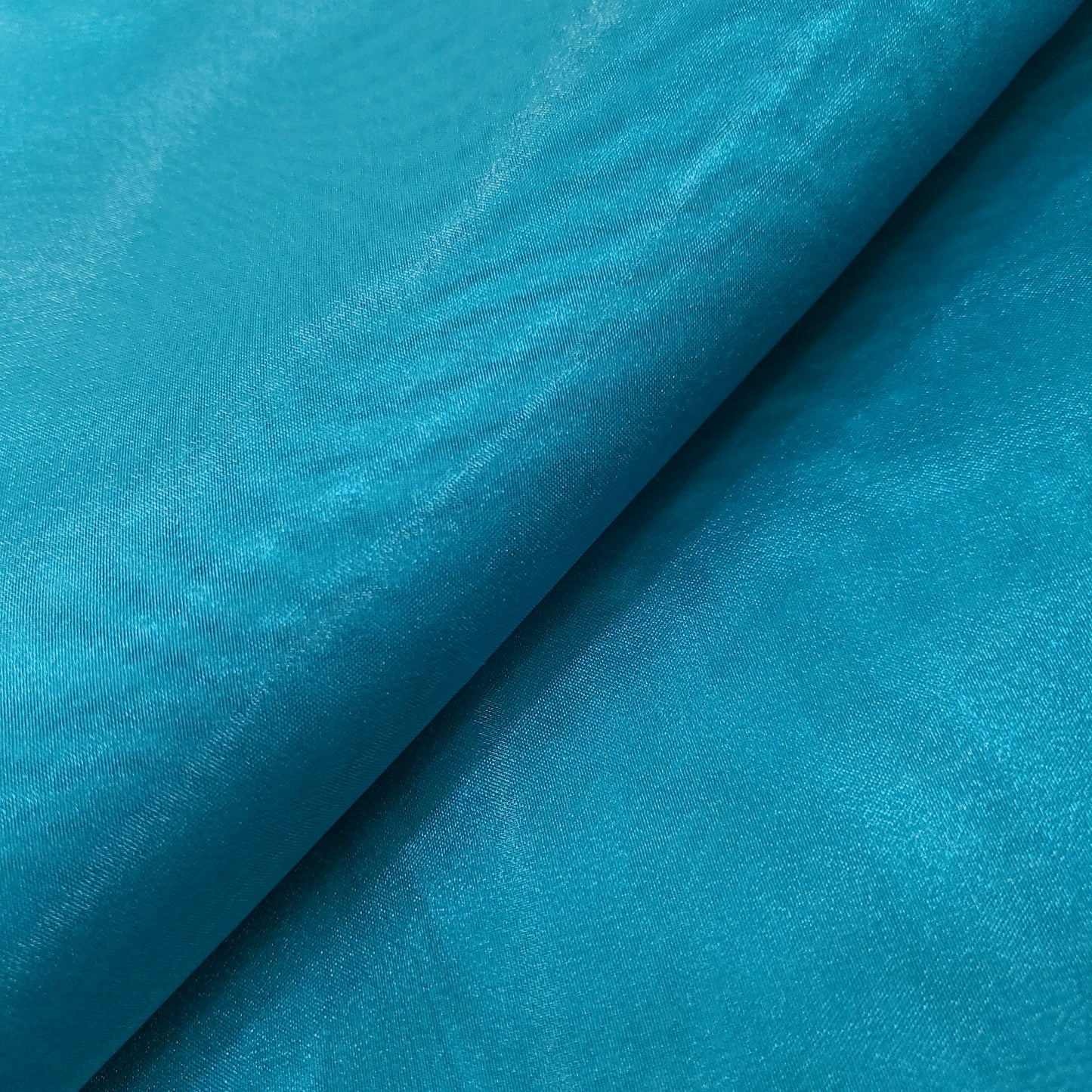 CRYSTAL ORGANZA 5 YARD LOT BLUE TEAL