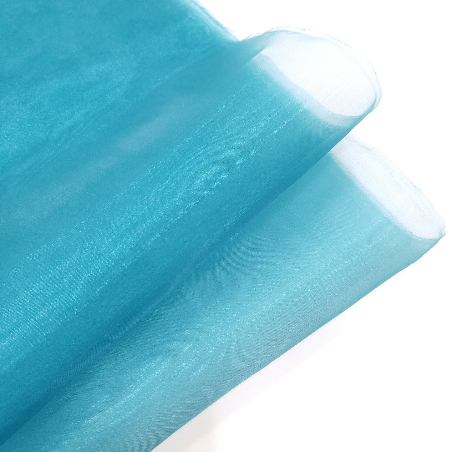 CRYSTAL ORGANZA 5 YARD LOT BLUE TEAL
