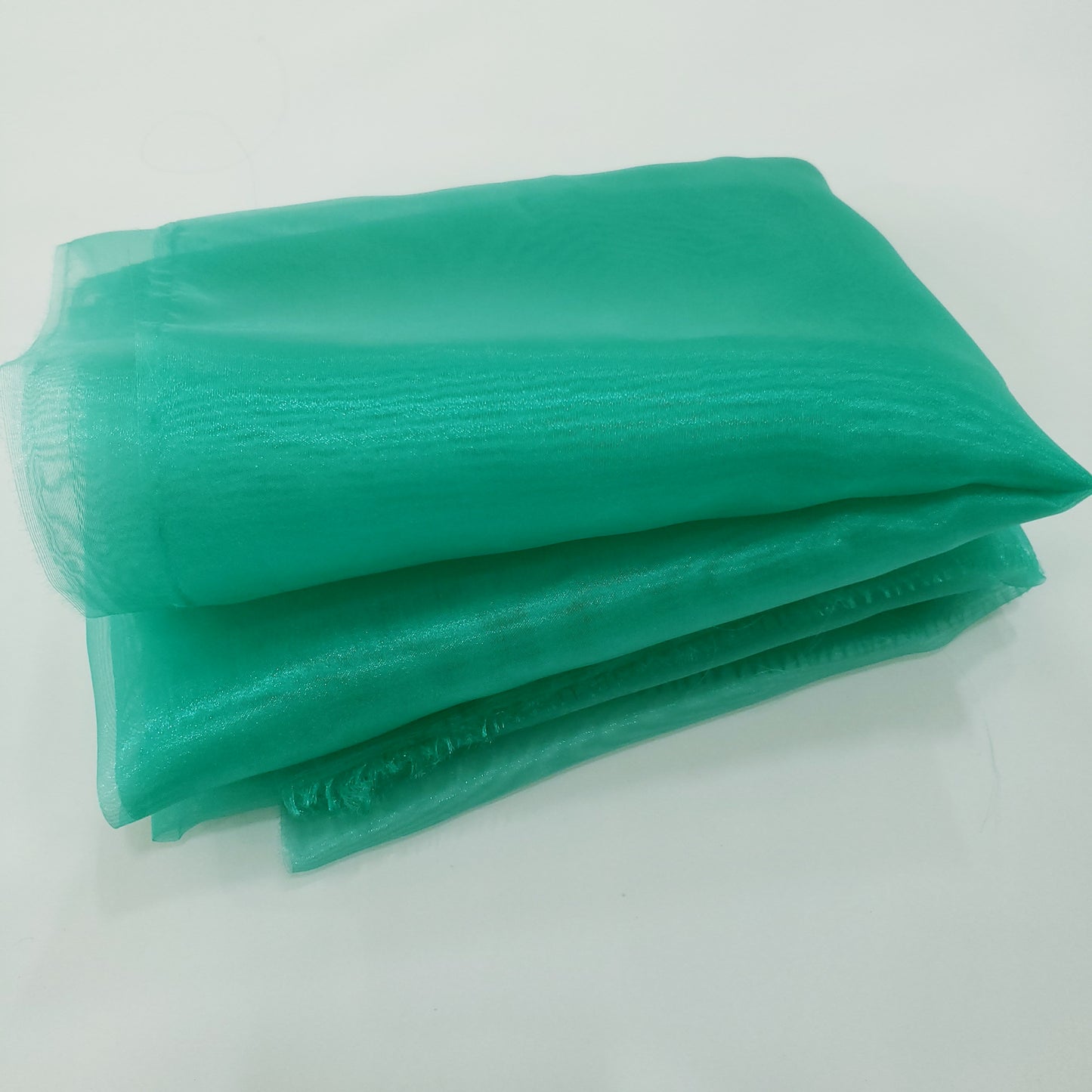 CRYSTAL ORGANZA 5 YARD LOT GREEN TEAL