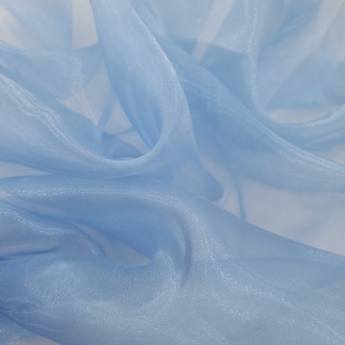 CRYSTAL ORGANZA 5 YARD LOT BLUE PASTEL