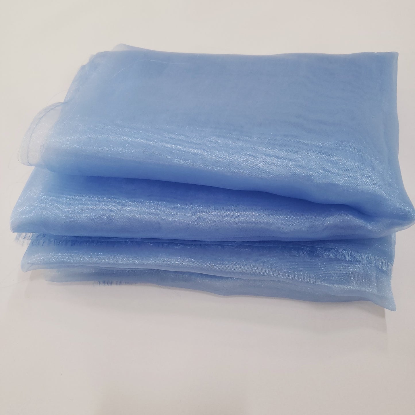 CRYSTAL ORGANZA 5 YARD LOT BLUE PASTEL