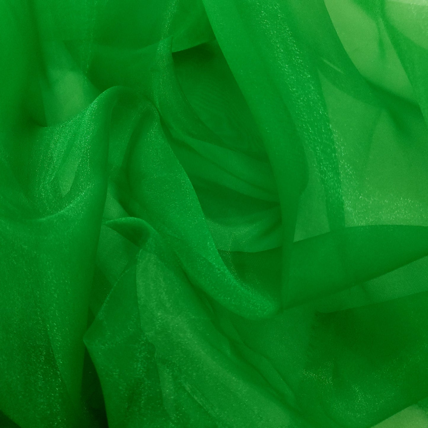 CRYSTAL ORGANZA 5 YARD LOT GREEN