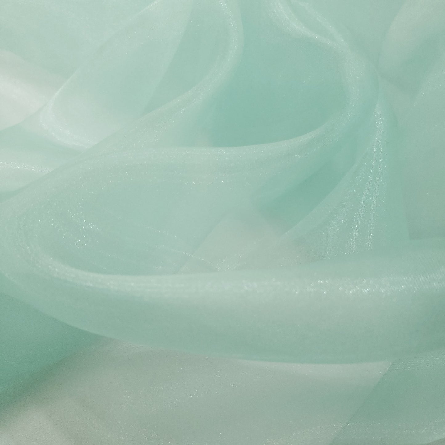 CRYSTAL ORGANZA 5 YARD LOT GREEN MINT