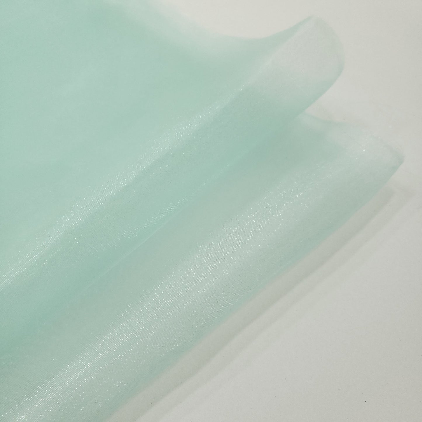 CRYSTAL ORGANZA 5 YARD LOT GREEN MINT