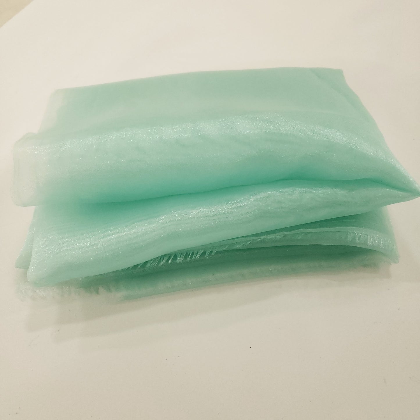 CRYSTAL ORGANZA 5 YARD LOT GREEN MINT