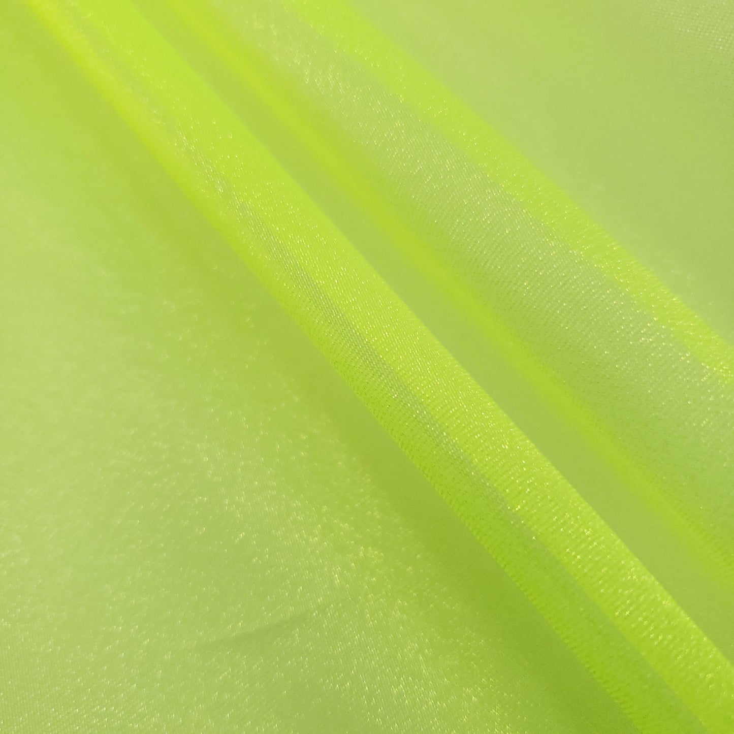 CRYSTAL ORGANZA 5 YARD LOT NEON HIGHLIGHTER YELLOW