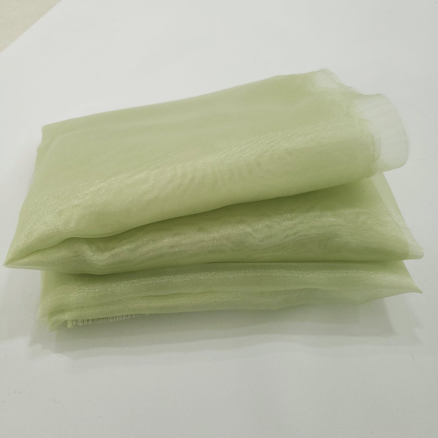 CRYSTAL ORGANZA 5 YARD LOT GREEN SAGE