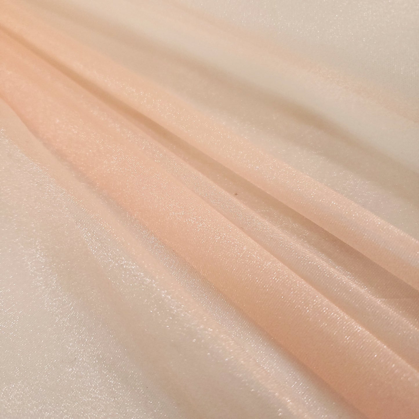 CRYSTAL ORGANZA 5 YARD LOT ORANGE PEACH