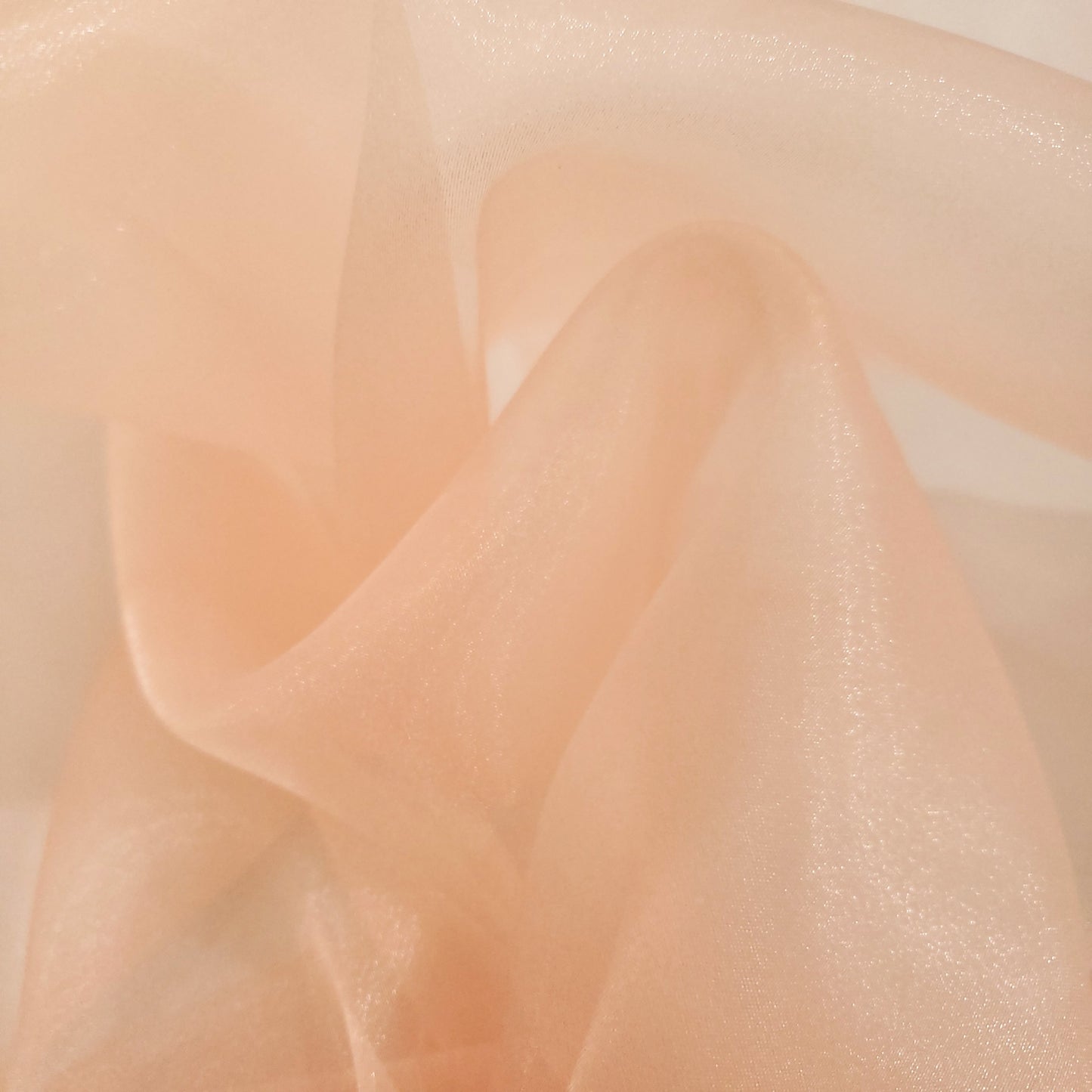 CRYSTAL ORGANZA 5 YARD LOT ORANGE PEACH