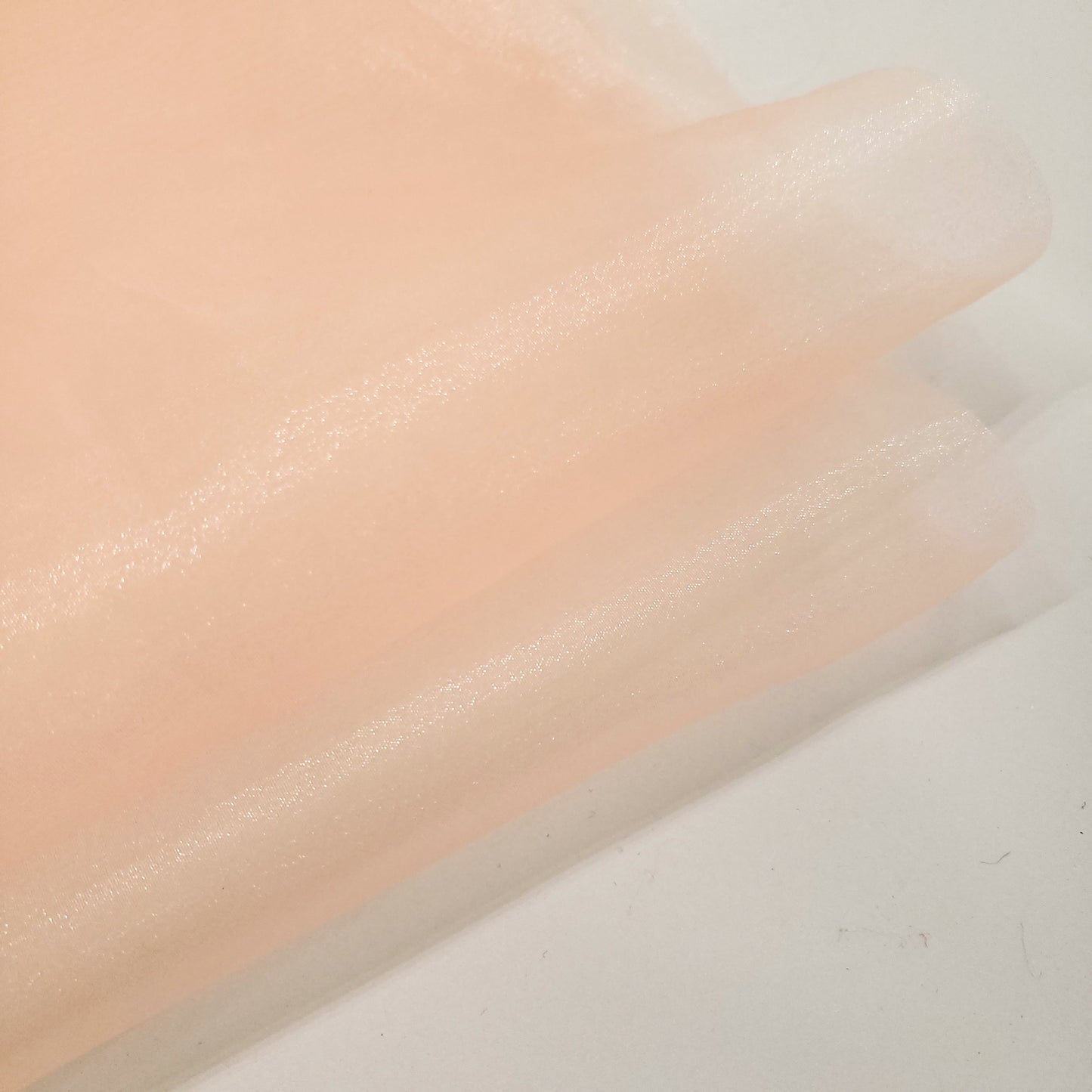 CRYSTAL ORGANZA 5 YARD LOT ORANGE PEACH