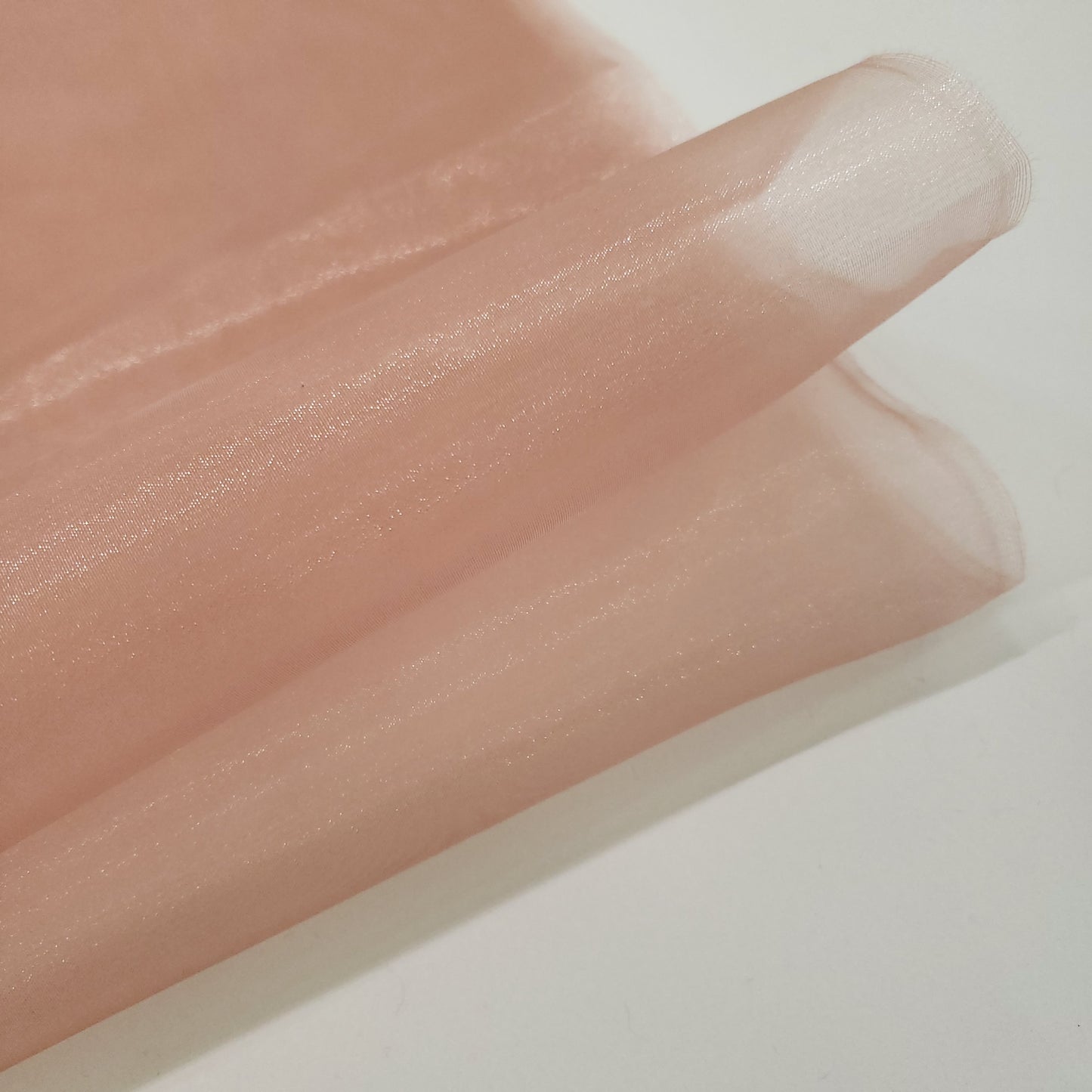 CRYSTAL ORGANZA 5 YARD LOT PINK DUSTY ROSE