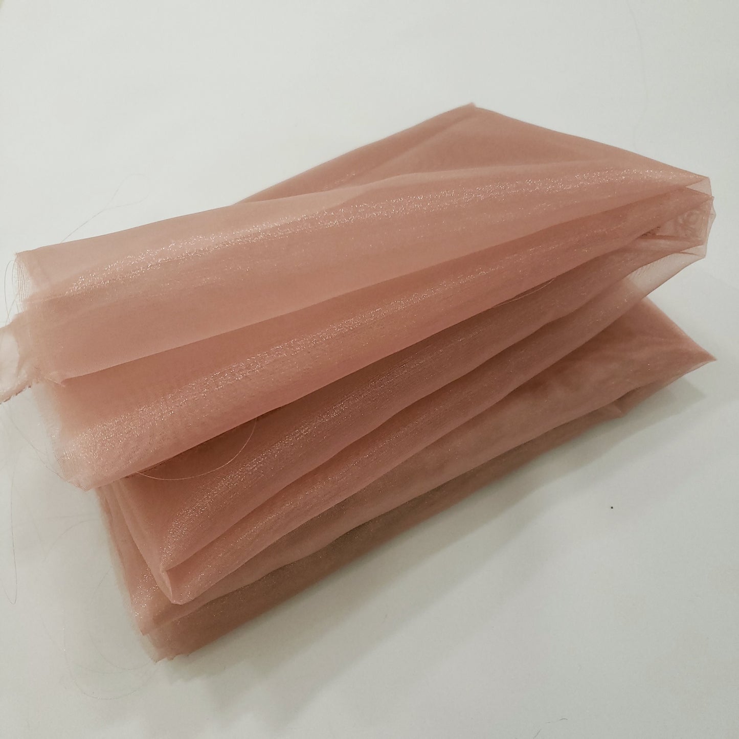 CRYSTAL ORGANZA 5 YARD LOT PINK DUSTY ROSE
