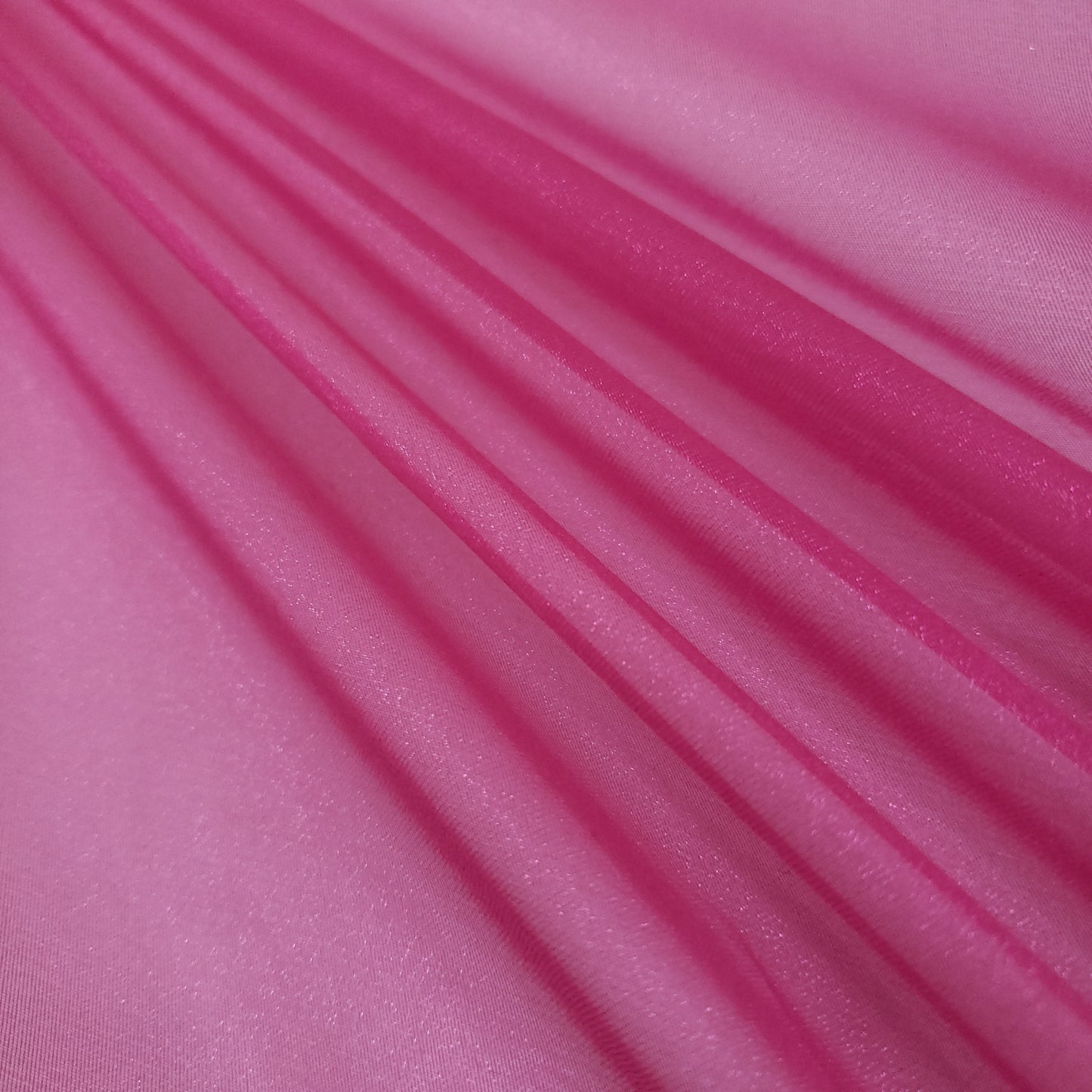 CRYSTAL ORGANZA 5 YARD LOT PINK FUCHSIA