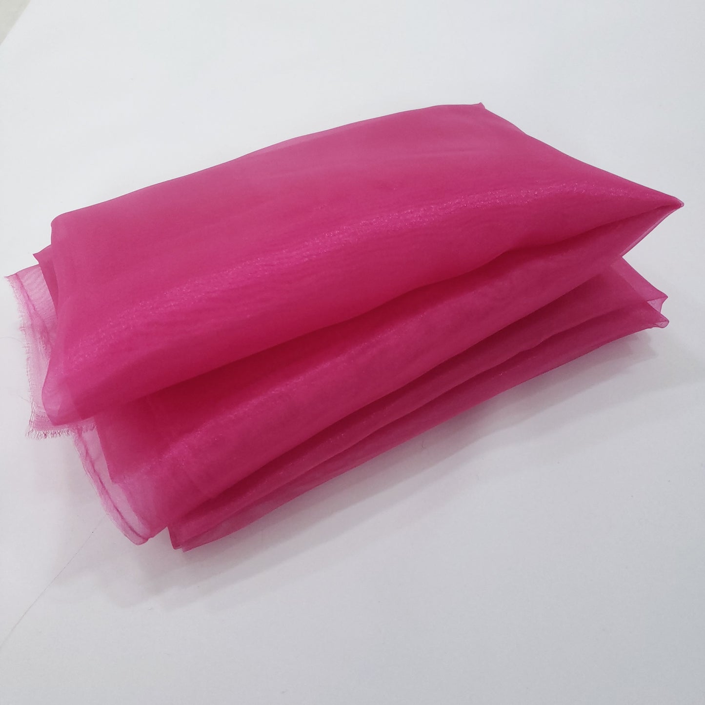 CRYSTAL ORGANZA 5 YARD LOT PINK FUCHSIA