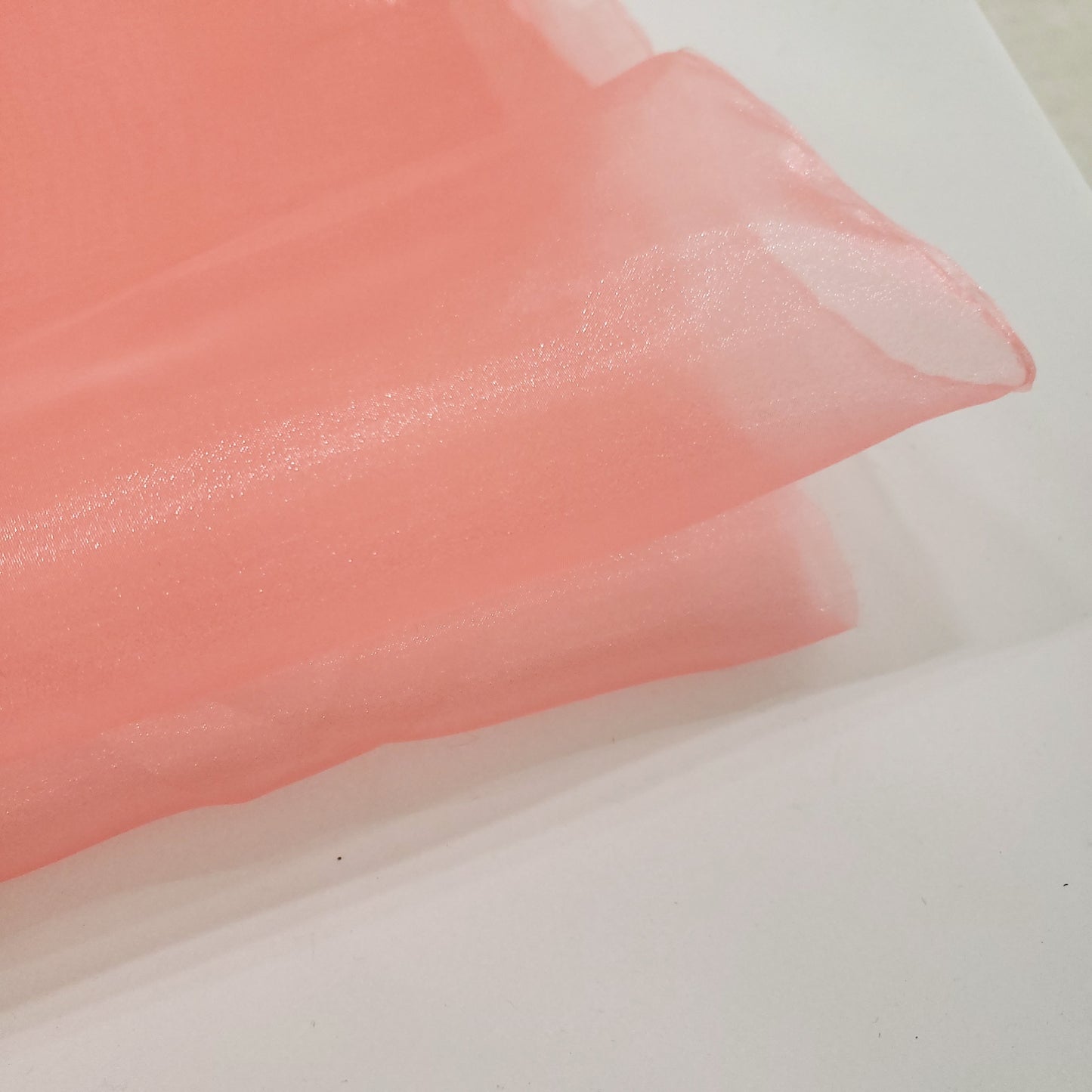 CRYSTAL ORGANZA 5 YARD LOT PINK CORAL