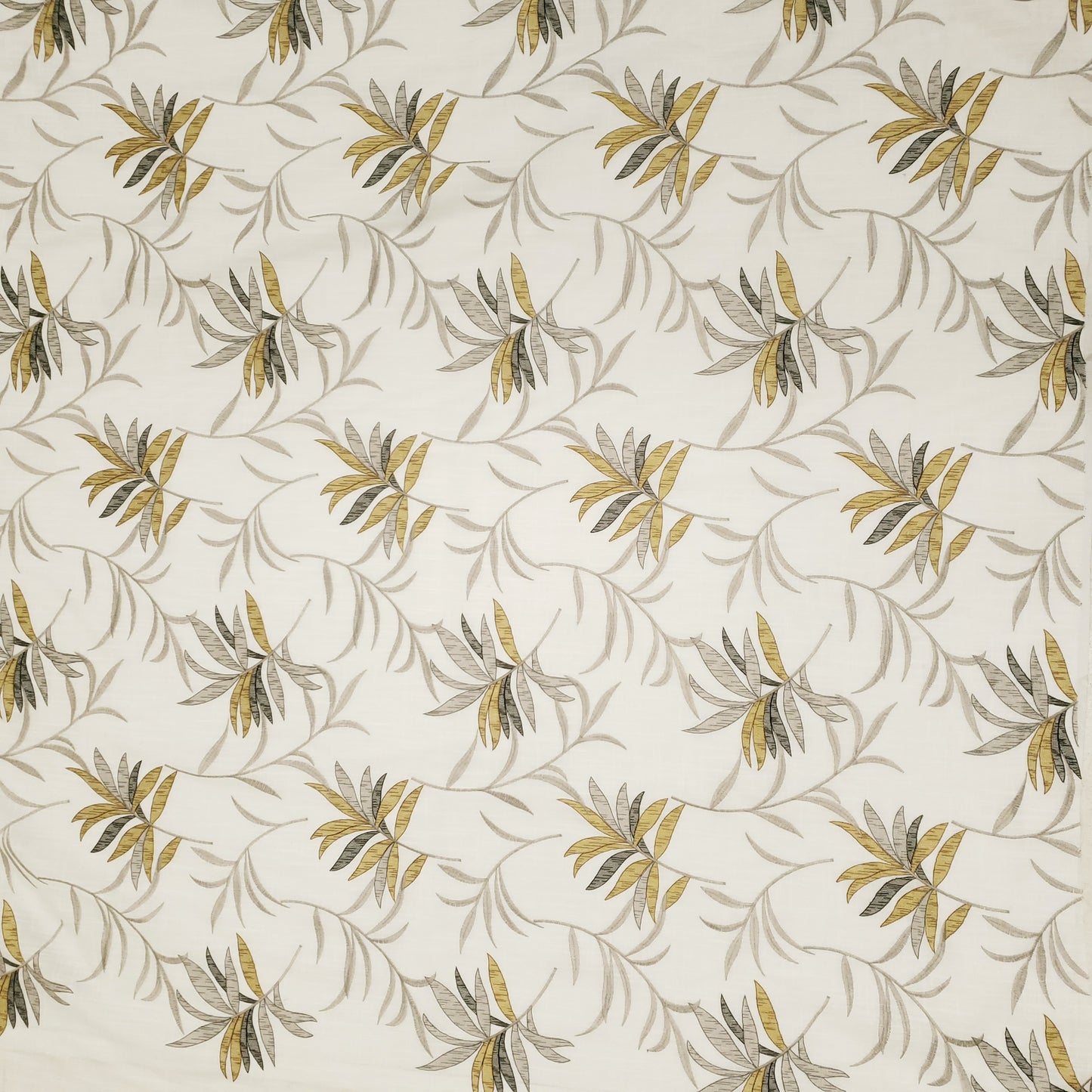 GILDED PALM EMBROIDERED DRAPERY